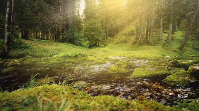 Sound Bath in the Forest ✦ A=432Hz ✦ A Serene Forest Bath Accompanied by Gentle Ambient Tones смотреть онлайн