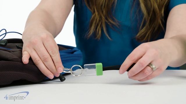 Clear View Light Up Duo Charging Cable Keychain - Custom Keychain by 4imprint Canada смотреть онлайн