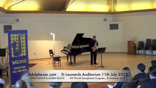 WSCXVI LYNN KLOCK & LAURA KLOCK Prelude for Saxophone Alone by Emmanuel Rubin смотреть онлайн