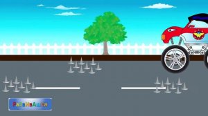 Супермен монстр-трак и Зелёный фонарь монстр-трак.  Мультики про машинки