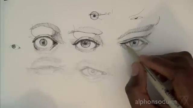 Pen & Ink Drawing Tutorials | How to draw realistic eye expressions смотреть онлайн