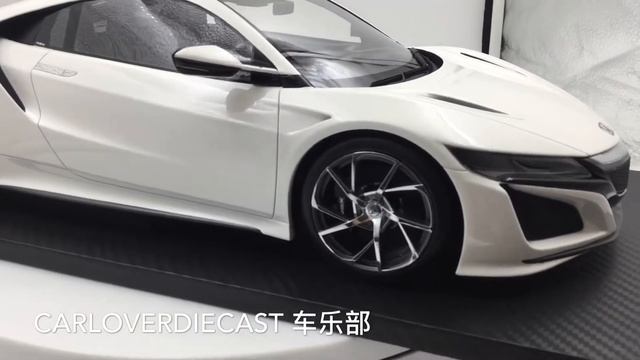 TSM Honda NSX 2017 130R resin scale 1:12 (White Carbon Fiber Package) RHD limited 300 pcs смотреть онлайн