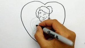 Рисунок для Бабушки. Как нарисовать Бабушку с Внучкой. Что нарисовать Бабушке. Рисуем для Бабушек