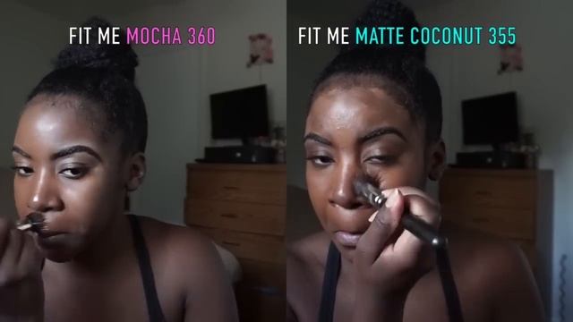 Maybelline Fit Me: Dewy vs Matte Foundation Demo смотреть онлайн