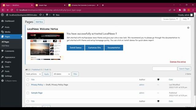 TUTORIAL 4 - PAGES IN WORDPRESS|WORDPRESS COURSE | LEARN WORDPRESS FOR FREE #wordpress #youtube смотреть онлайн