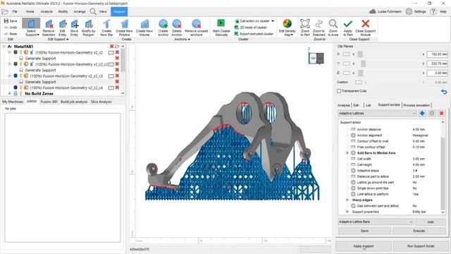 Autodesk Netfabb - Generate Supports for A.M. смотреть онлайн