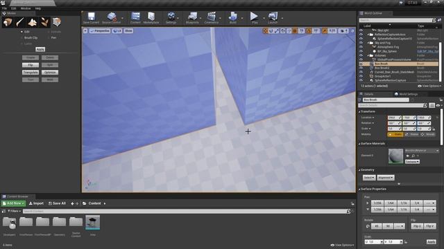 [Урок 4.5.2] Редактирование BSP Инструменты Модификаторы - Modes Geometry Editing | @UnrealEngine смотреть онлайн