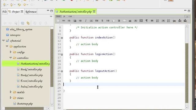 Zend Framework 1.8 tutorial 4 zend_auth and zend_form part 1 смотреть онлайн
