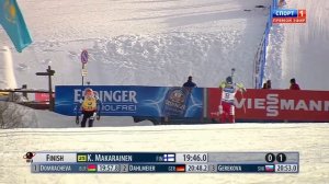 БИАТЛОН. КМ 2014-15. Антерсельва (Италия). Женщины. Спринт 7,5 км. (Спорт 1). 23.01.2015. 1080p.