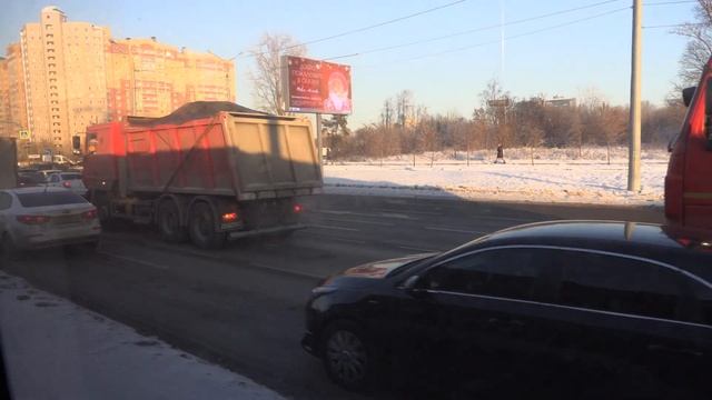 Поездка на трамвае БКМ 84300М № 1304 маршрут 5 Казань. 8 Декабря 2022 года смотреть онлайн