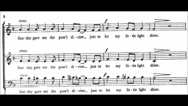 This Little Light of Mine rehearsal video part three baritone смотреть онлайн