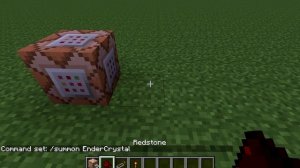 как заспавнить ендер кристал на одном месте(в большом количестве)