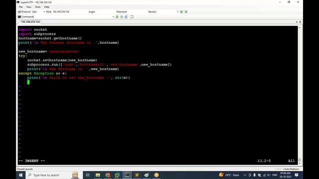 How to change hostname in Linux by Python смотреть онлайн