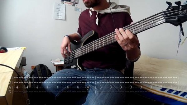 The Killers - Mr Brightside (Bass Cover with tabs)