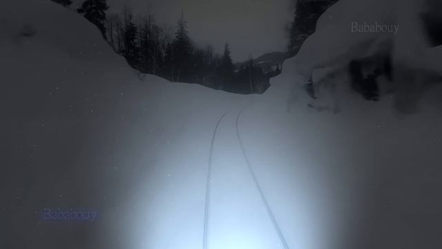 Twilight Relaxing Train Sounds And Blizzard Howling