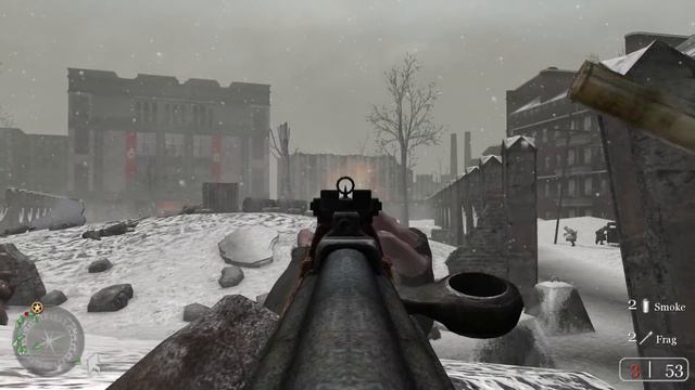 Soviet Soldiers in Heavy City Combat in Stalingrad ! Call of Duty 2 смотреть онлайн
