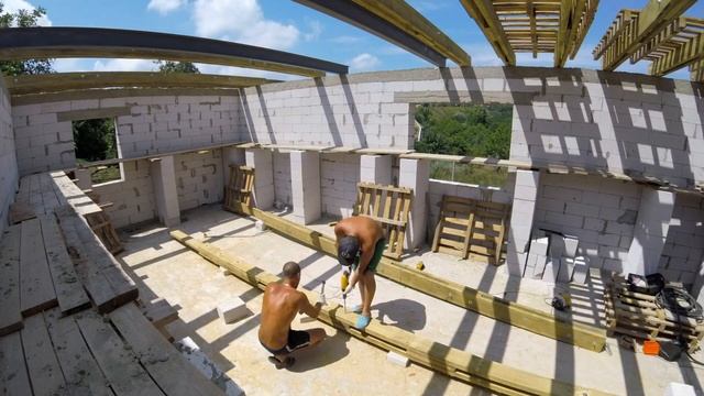 Собираем и монтируем балки перекрытия смотреть онлайн