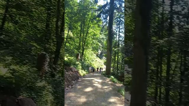 Парк водопадов Менделиха по тропе к водопадам