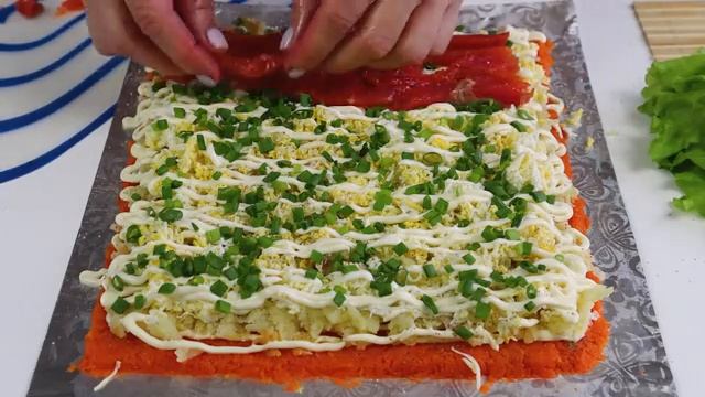 НОВОГОДНИЙ Салат "Король Стола" Рулет-Салат Царский смотреть онлайн