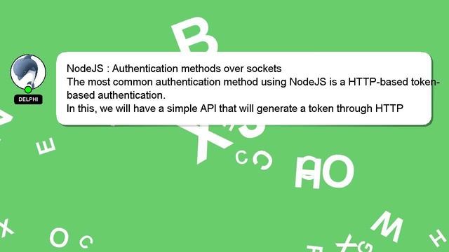 NodeJS : Authentication methods over sockets смотреть онлайн