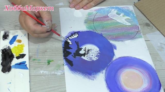 Новогодние подвески. Порисуем! ХоббиМаркет смотреть онлайн