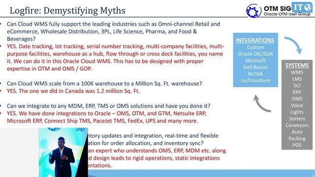 OTMSIG APAC 2019 : On-premise WMS to Oracle Cloud WMS - Success Stories by Shan Muthuvelu смотреть онлайн