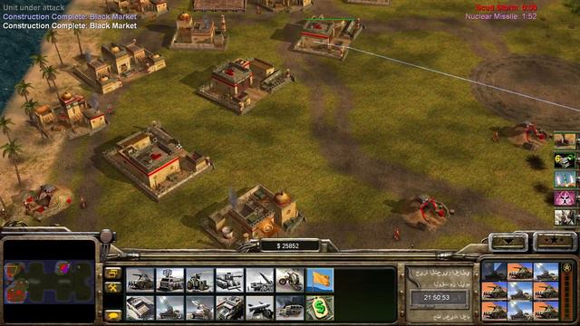 Command Conquer Generals Zero Hour 1 vs 7 Gla Demolition General (Tournament Archipelago) смотреть онлайн