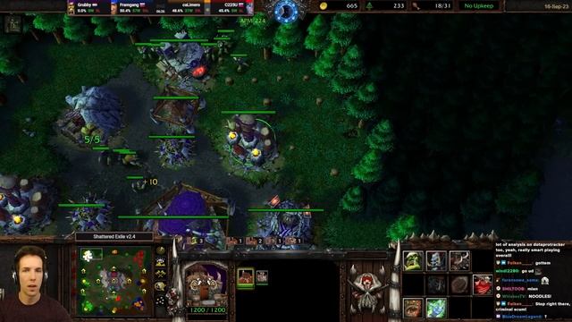 Walker + Tauren Rush in 2v2! - WC3 - Grubby смотреть онлайн