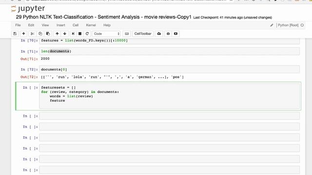 29 Python NLTK Text Classification Sentiment Analysis movie reviews смотреть онлайн