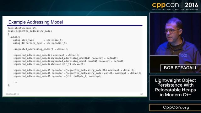 CppCon 2016: Bob Steagall “Lightweight Object Persistence With Relocatable Heaps in Modern C++" смотреть онлайн