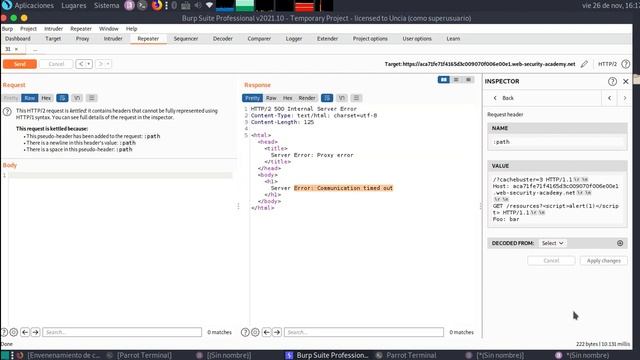 Web cache poisoning via HTTP/2 request tunnelling смотреть онлайн