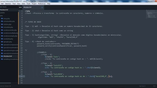 PHP 17 - Tipos de hash смотреть онлайн