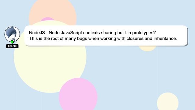 NodeJS : Node JavaScript contexts sharing built-in prototypes? смотреть онлайн