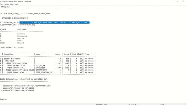 Oracle SQL Tuning Case Study 13 - Avoid Merge Join Cartesian смотреть онлайн