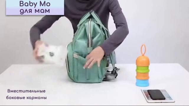 Рюкзак сумка для Мам Baby Mo ? Помощник для Мамочек ✨ смотреть онлайн