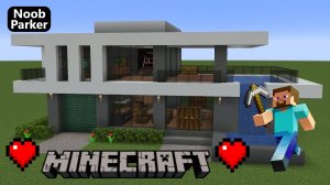 Minecraft — Как построить современный особняк с бассейном, майнкрафт