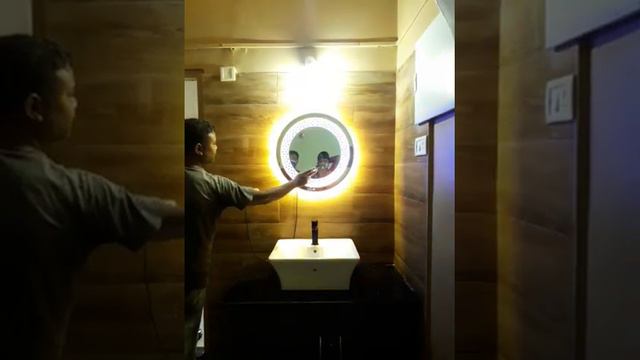mirror # looking mirror # lighting system mirror. смотреть онлайн