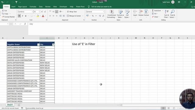 Go directly to Search Bar in Filters (Excel-Hindi) смотреть онлайн