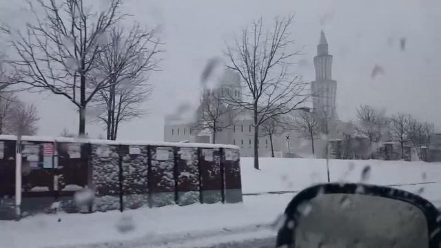 Beautiful Mosque In Snow 2018