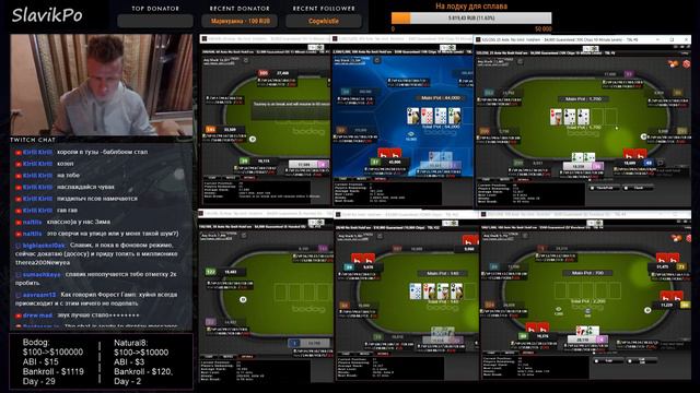 Панган, Таиланд, новый год: тащим 100К$ гарантии и воскресники на Bodog Poker смотреть онлайн