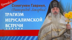 Трагизм Иерусалимской встречи. Проповедь о. Гавриила.  Кавказский скит. Верую @user-gw3kj1lb7j