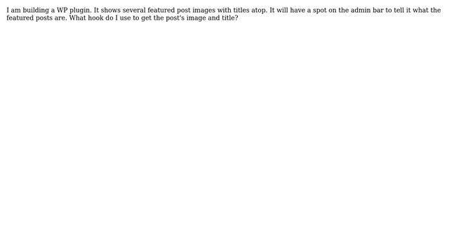 Wordpress: Plugin Hook: Get posts смотреть онлайн