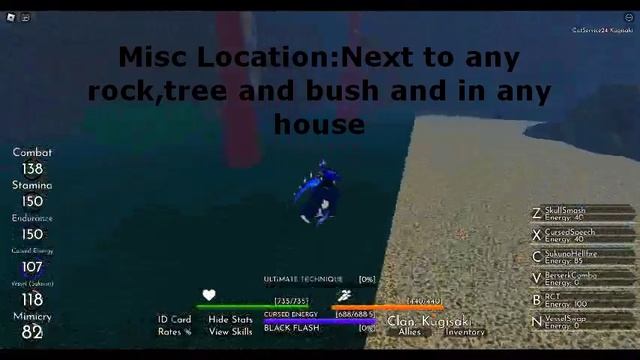 (New Map) Jujutsu Chronicles Finger Spawn Locations