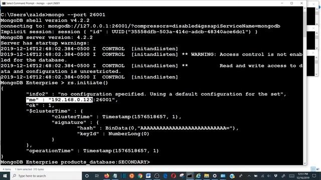 MONGODB DBA HOW TO DEPLOY A REPLICA SET IN SINGLE NODE W/ THREE MONGOD PROCESSES USING IP ADDRESS смотреть онлайн