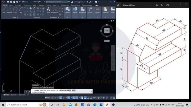 Isometric Drawing Tutorial for Beginners ǀǀ AutoCAD Isometric Drawing [Exercise No-21] ǀǀ tg's stud смотреть онлайн