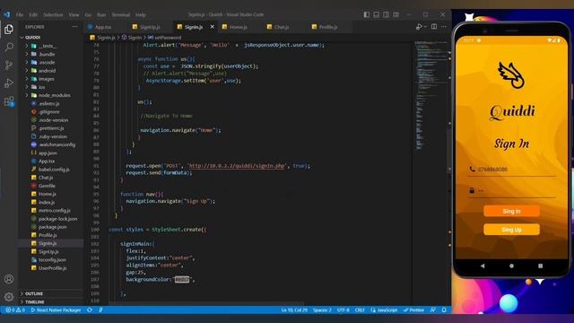 Cross Platform Chat Application | Sign In Page | React Native ⚛️ смотреть онлайн