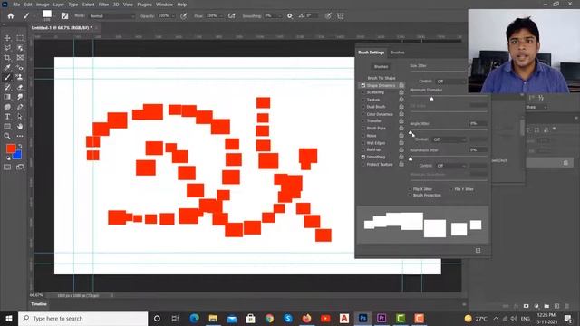How to create custom BRUSH in Photoshop CC 2022 in Hindi смотреть онлайн