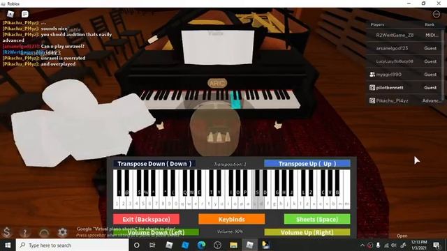 Roblox using auto piano player. смотреть онлайн