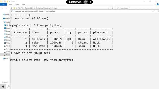 MySQL like , in between clause 20 oct class-11 смотреть онлайн