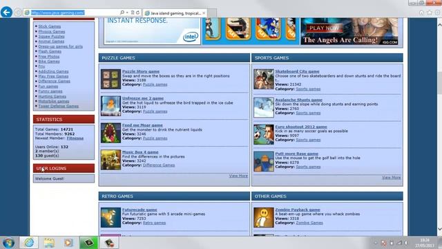 Java Gaming website! смотреть онлайн